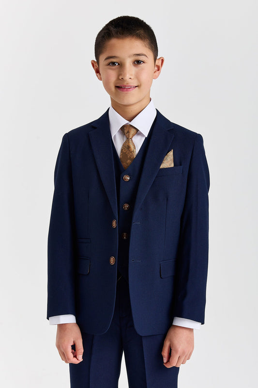 Paul Andrew Mayfair Navy Boys Three Piece Suit