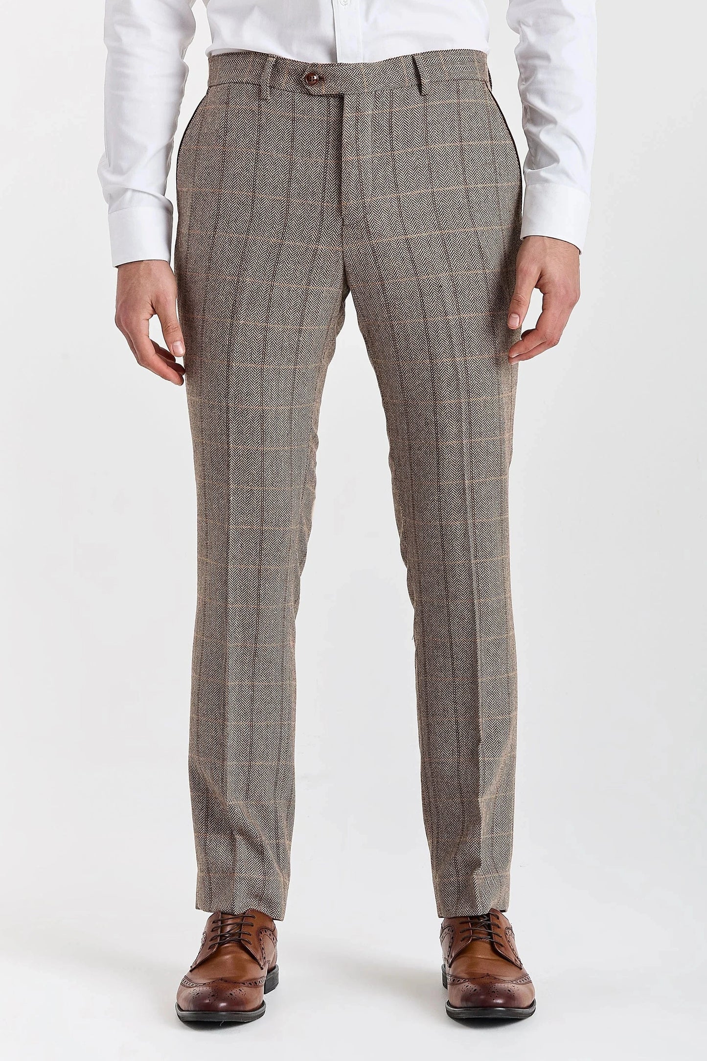 Paul Andrew Harris Brown Tweed Two Piece Suit