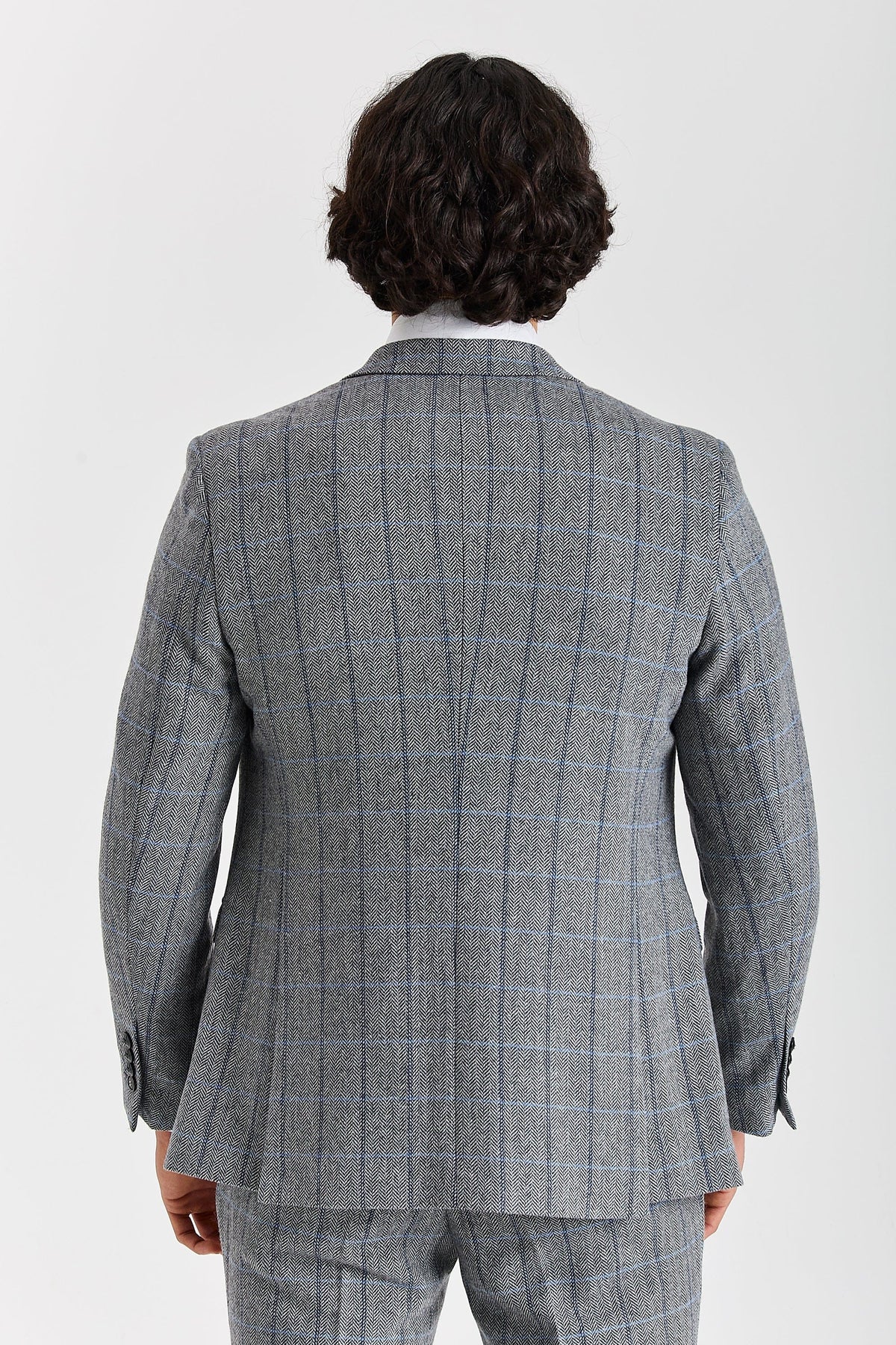 Paul Andrew Harris Grey Tweed Three Piece Suit