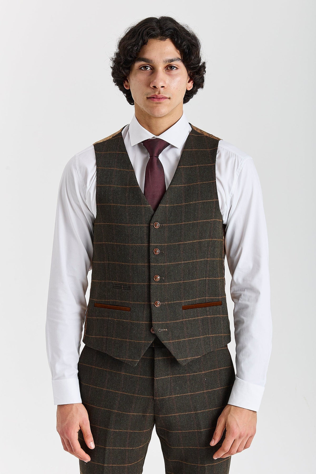Paul Andrew Harris Green Tweed Three Piece Suit