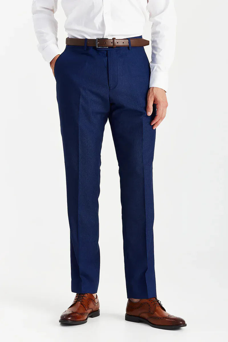 Paul Andrew Mayfair Blue suit trousers – slim tailored blue formal trousers from Menz Suits