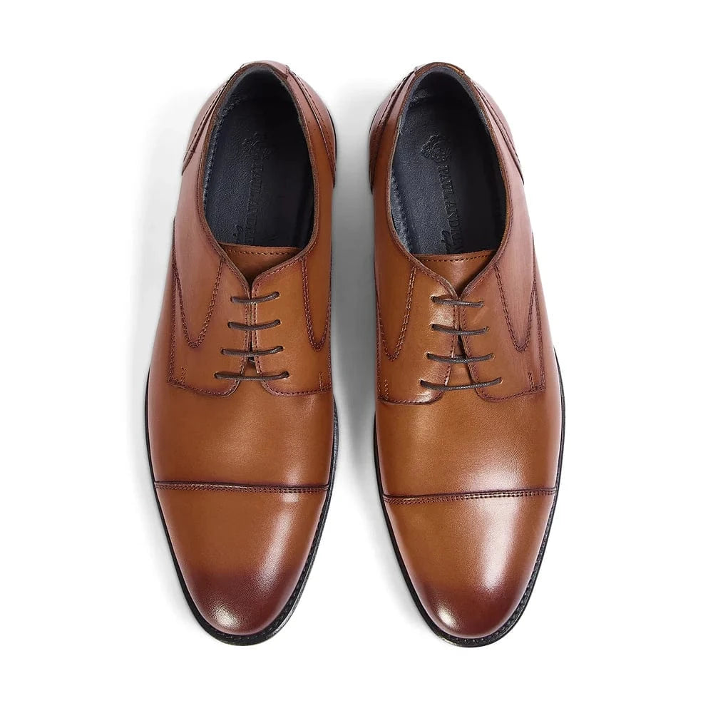 Paul Andrew Regent Tan Leather Oxford Shoes