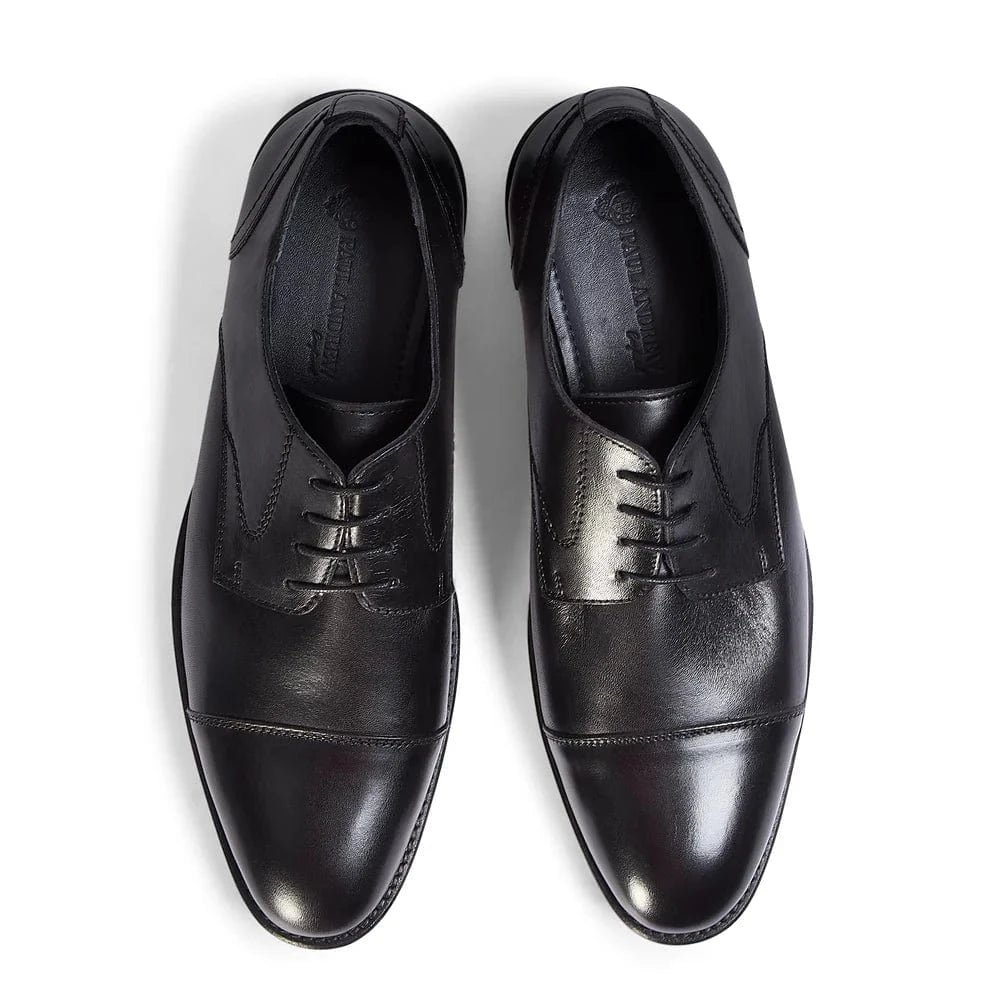Paul Andrew Regent Black Leather Oxford Shoes