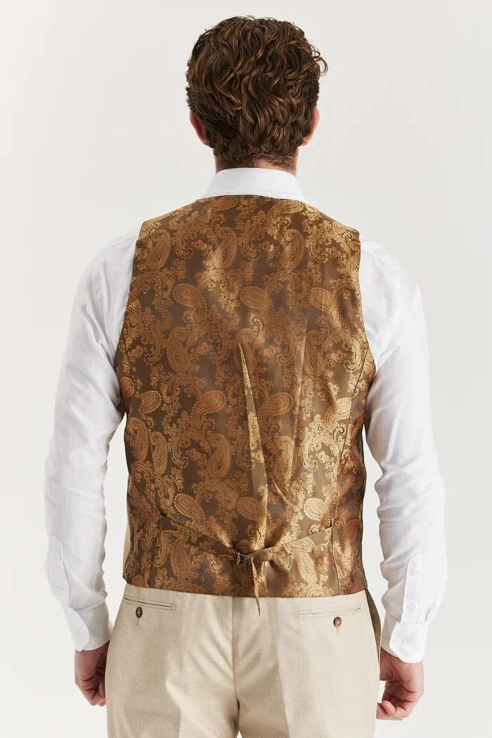 Paul Andrew Belmont Beige 3-Piece Suit