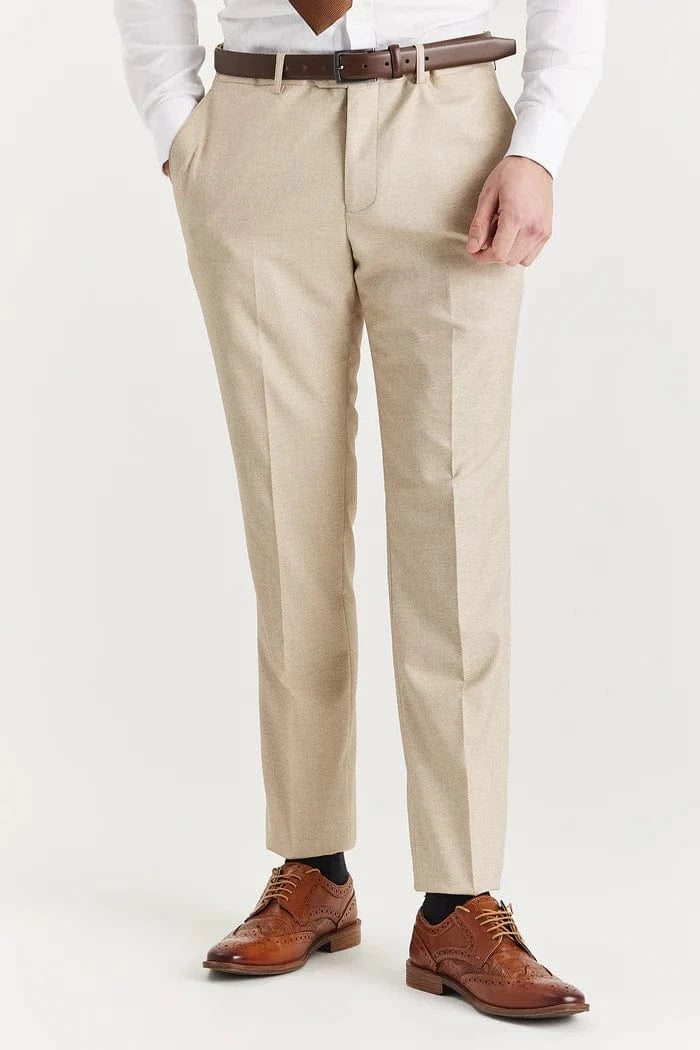 Paul Andrew Belmont Beige 3-Piece Suit