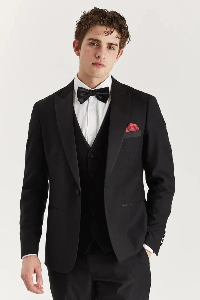 Paul Andrew Harry Black 3-Piece Tuxedo Suit