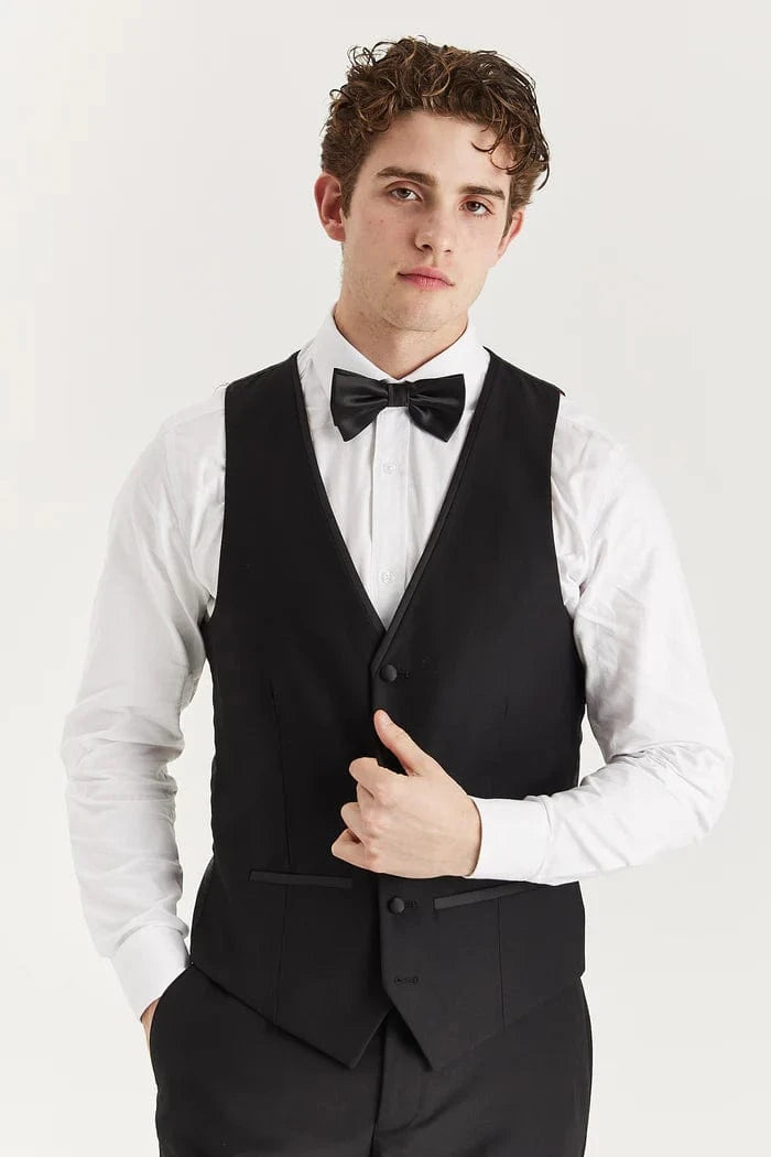 Paul Andrew Harry Black 3-Piece Tuxedo Suit