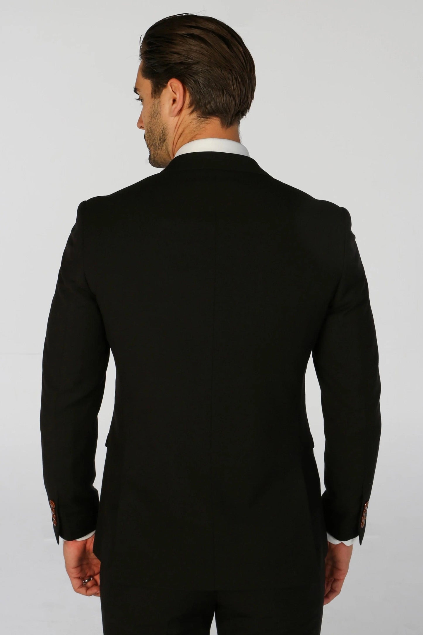 PAUL ANDREW MAYFAIR BLACK 3-PIECE SUIT