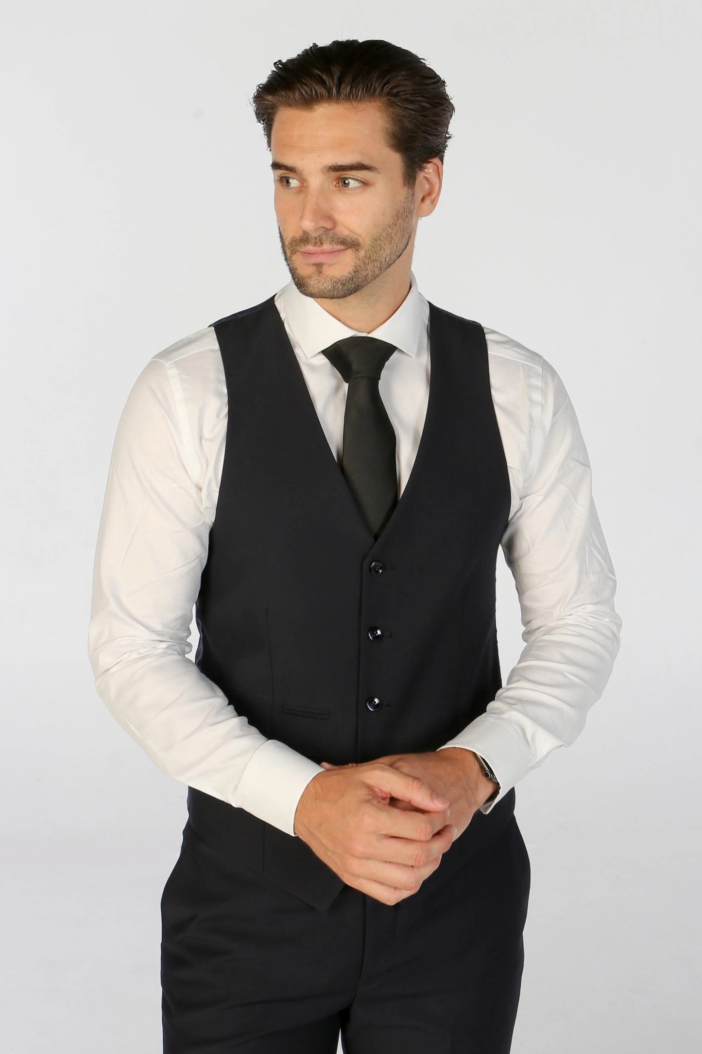 PAUL ANDREW PARKER NAVY 3-PIECE SUIT
