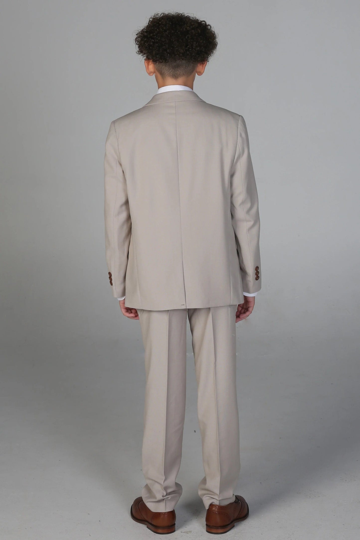 PAUL ANDREW MAYFAIR BOYS STONE 3-PIECE SUIT