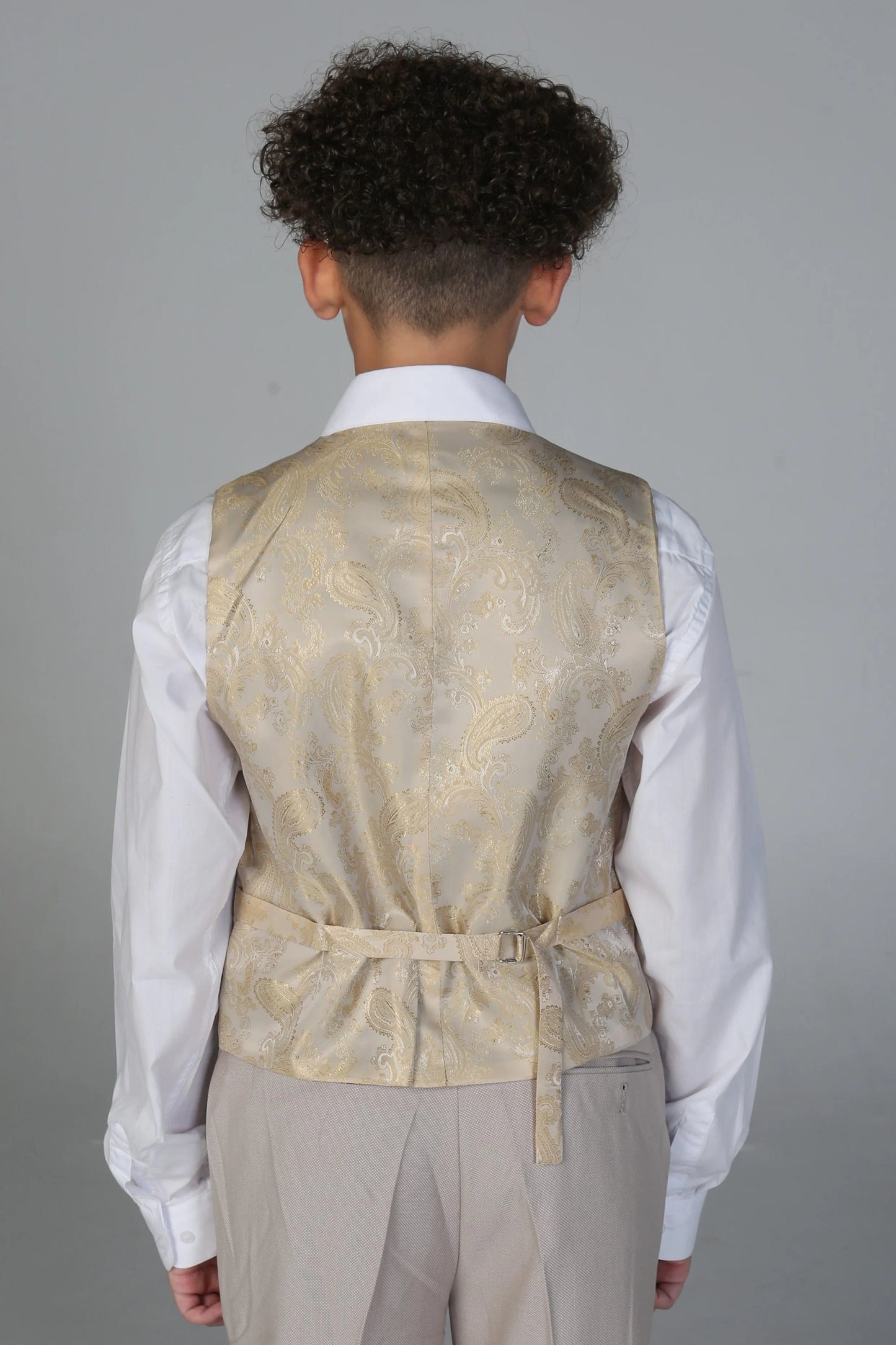 PAUL ANDREW MAYFAIR BOYS STONE 3-PIECE SUIT