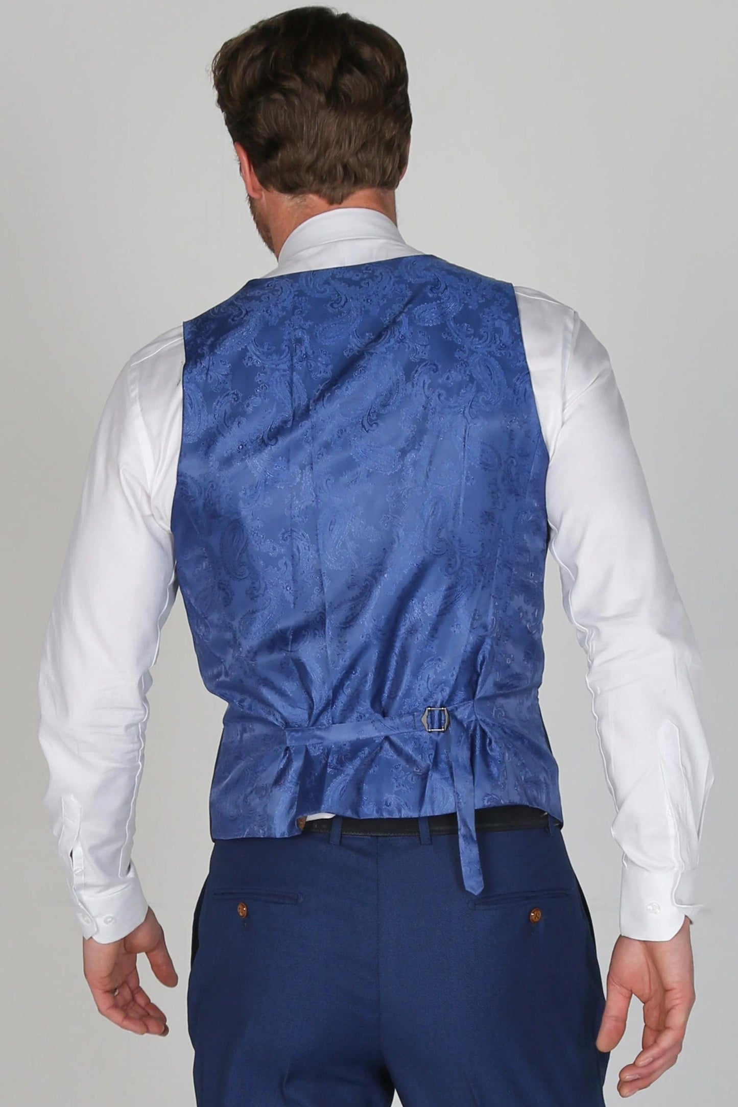 PAUL ANDREW MAYFAIR BLUE 3-PIECE SUIT