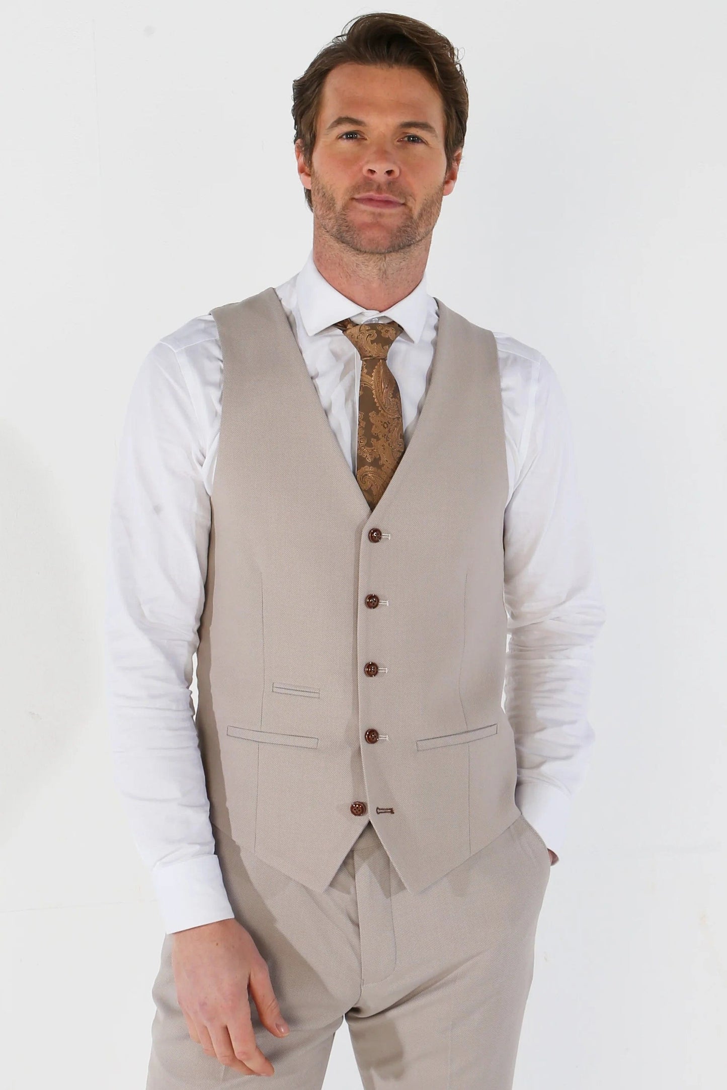 PAUL ANDREW MAYFAIR STONE 3-PIECE SUIT