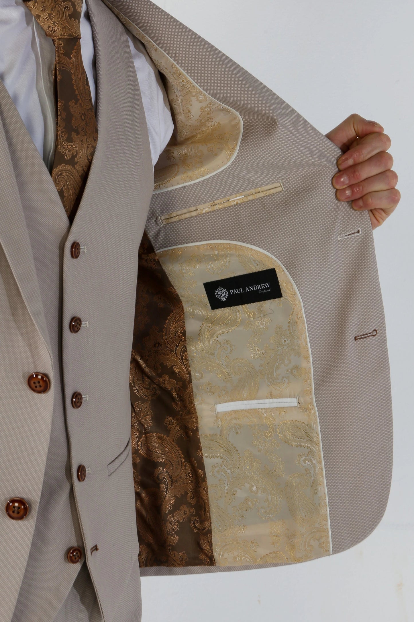 PAUL ANDREW MAYFAIR STONE 3-PIECE SUIT