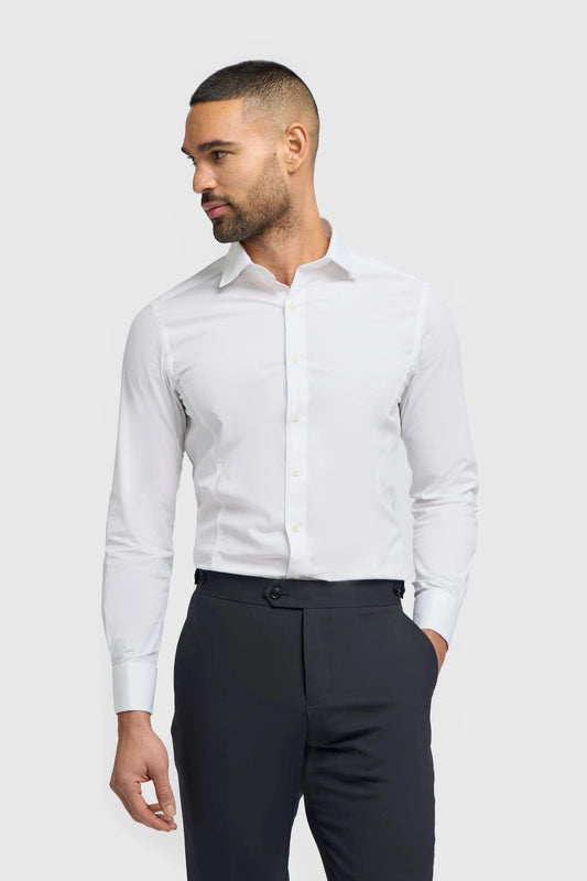 Cavani Rossi White Double Cuff Shirt