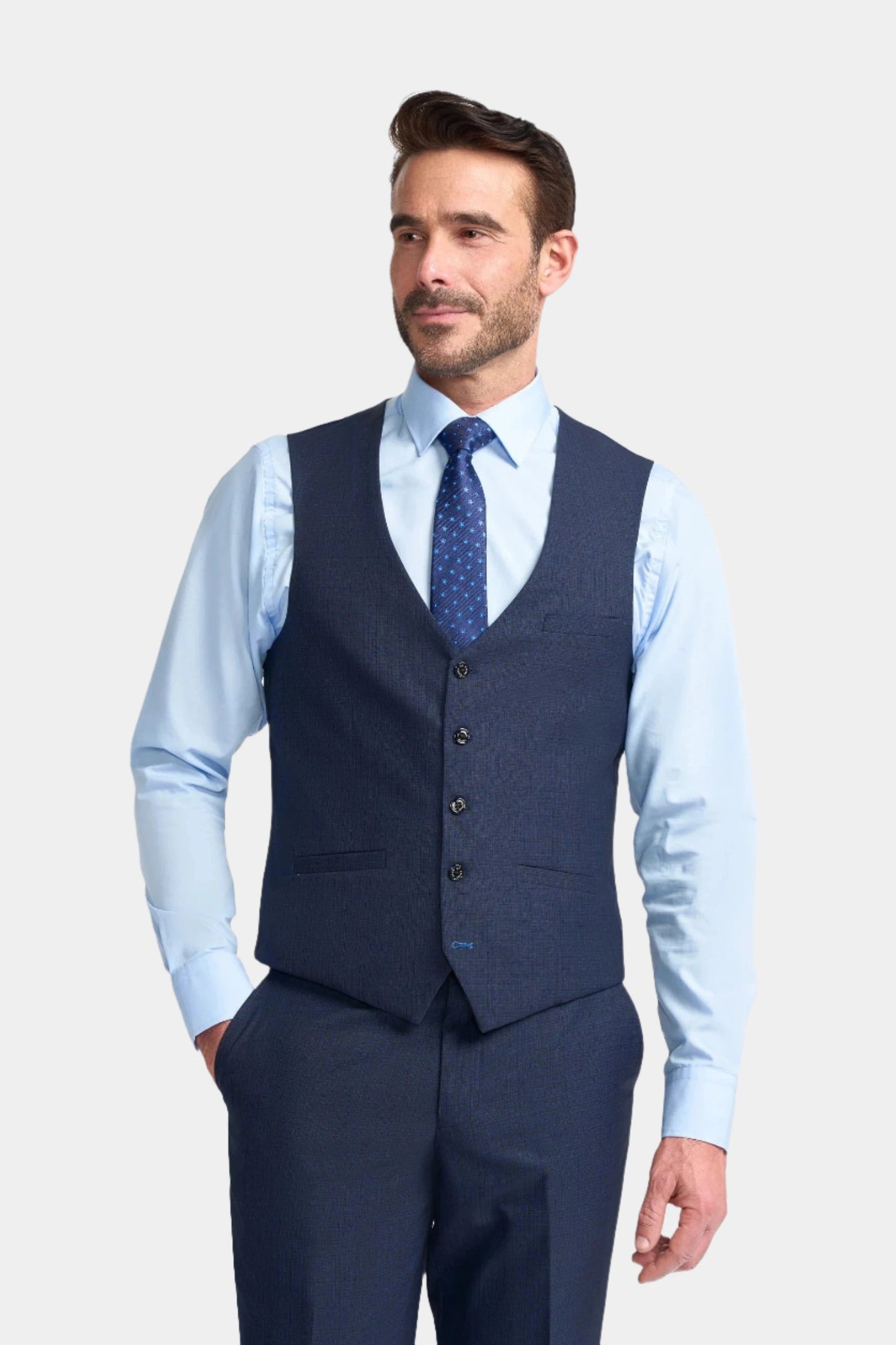 CAVANI SEEBA NAVY 3-PIECE SUIT