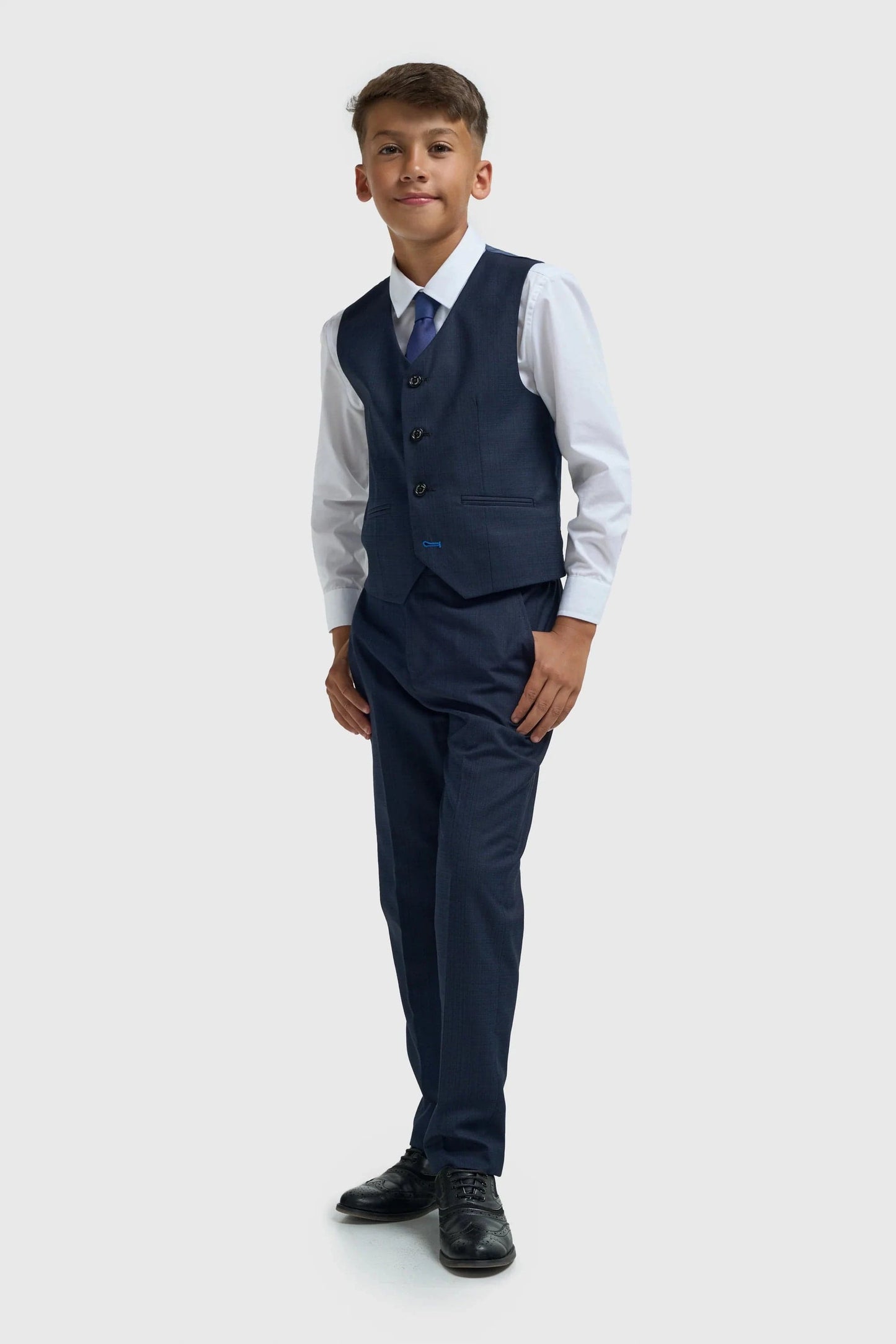 Cavani Seeba Navy Boys 3-Piece Suit