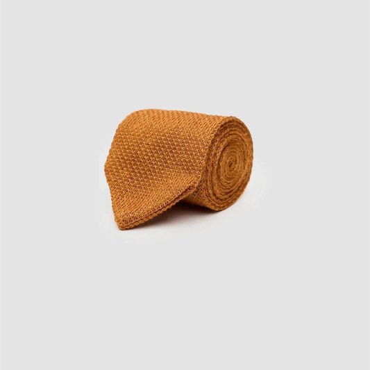 Cavani Tobacco Knit Tie Set