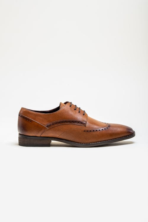 Cavani Lisbon Tan Leather Shoes