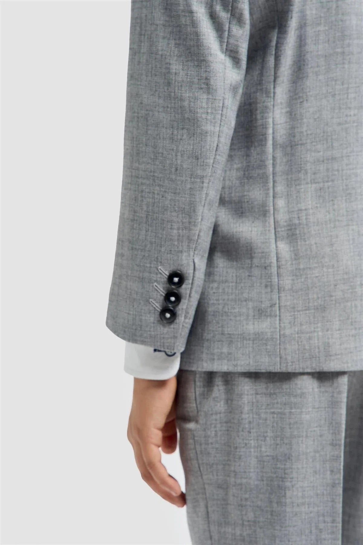 CAVANI BOYS MALIBU GREY 3 PIECE SUIT