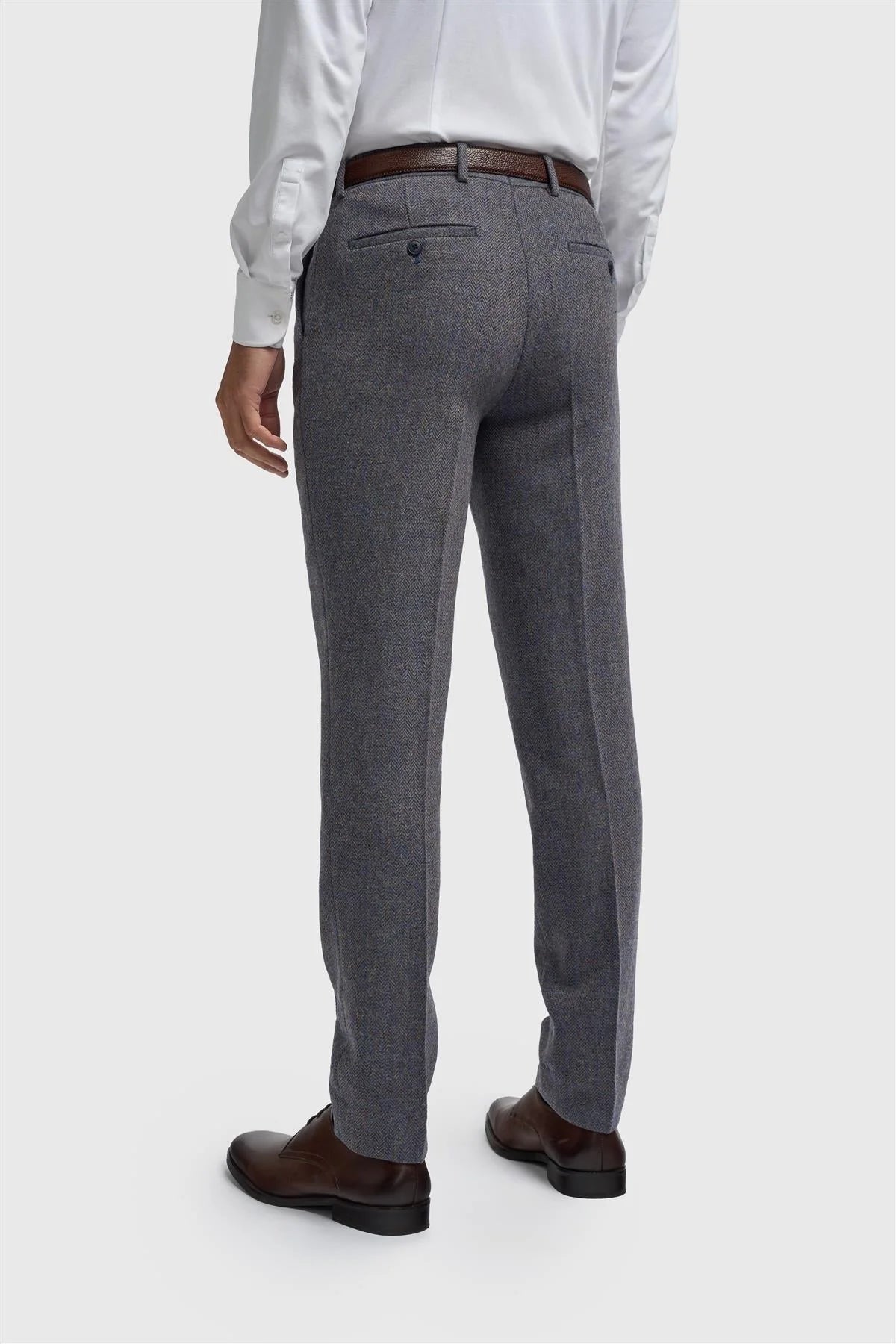 Cavani Thomas Savoy Grey Tweed Trousers