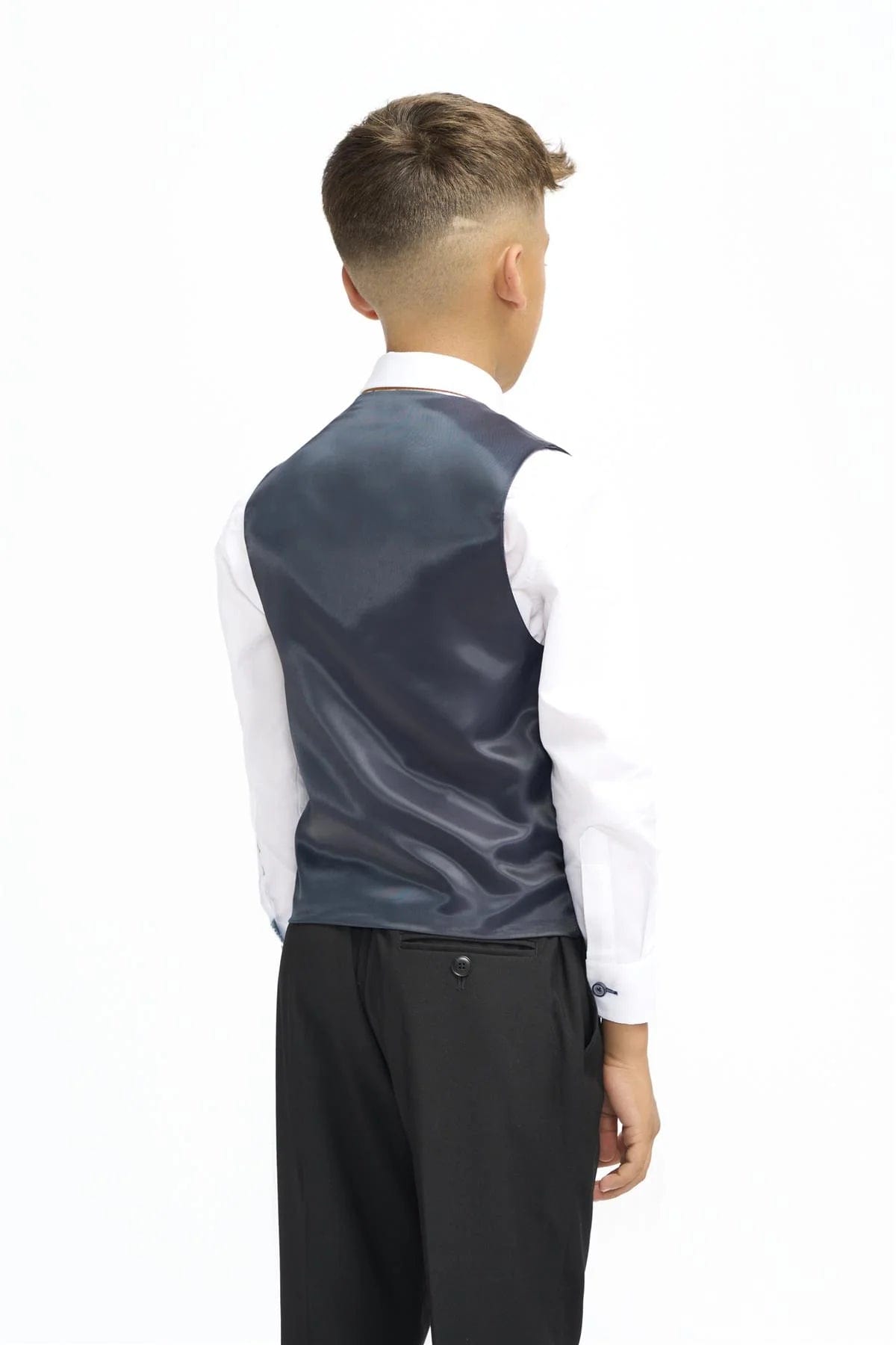 CAVANI BOYS MALIBU BLACK 3-PIECE SUIT