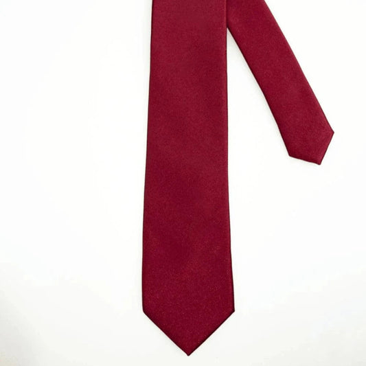 Cavani Wine Plain Tie Set