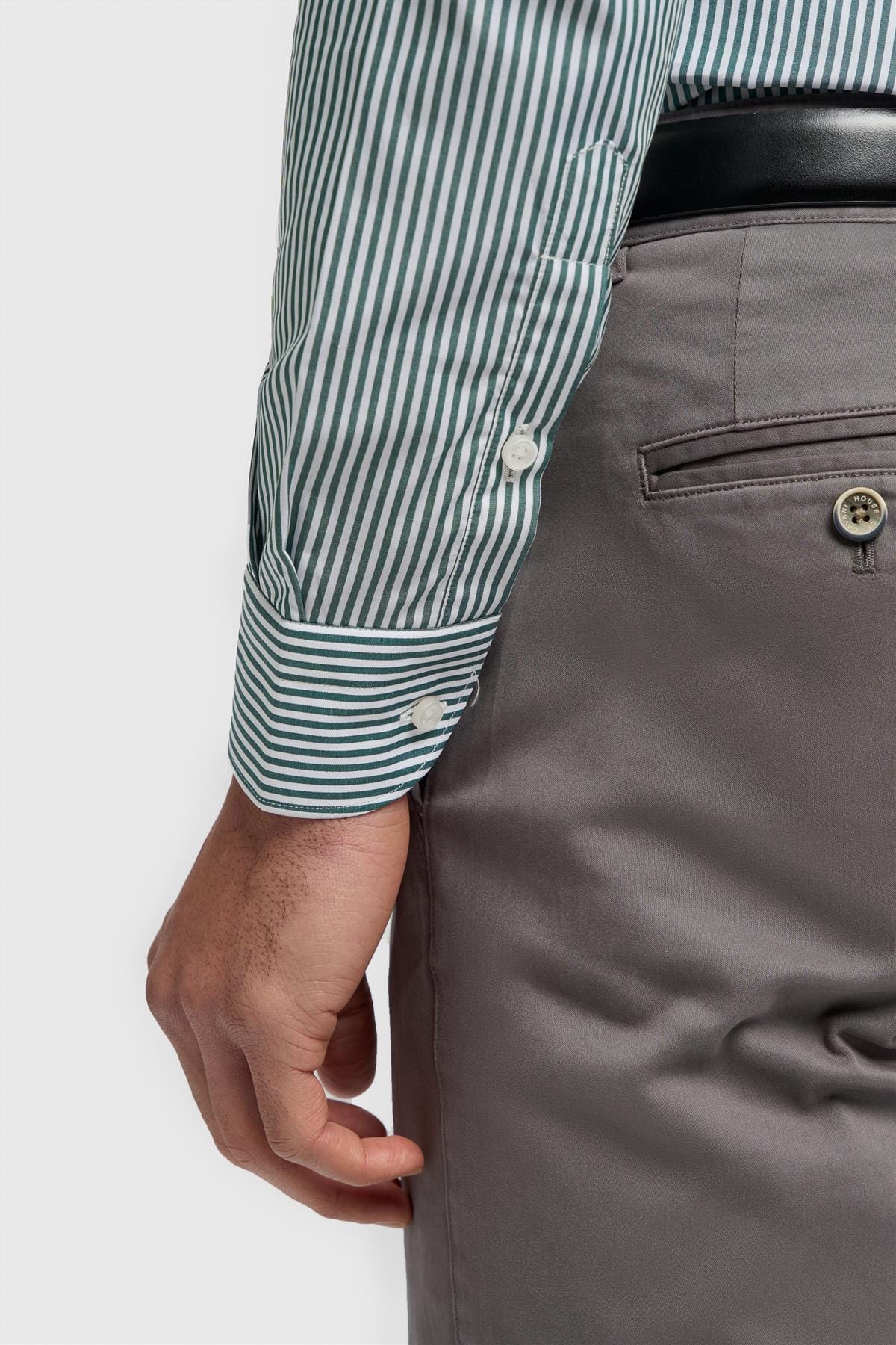 CAVANI ARGIRO GREEN STRIPE SHIRT