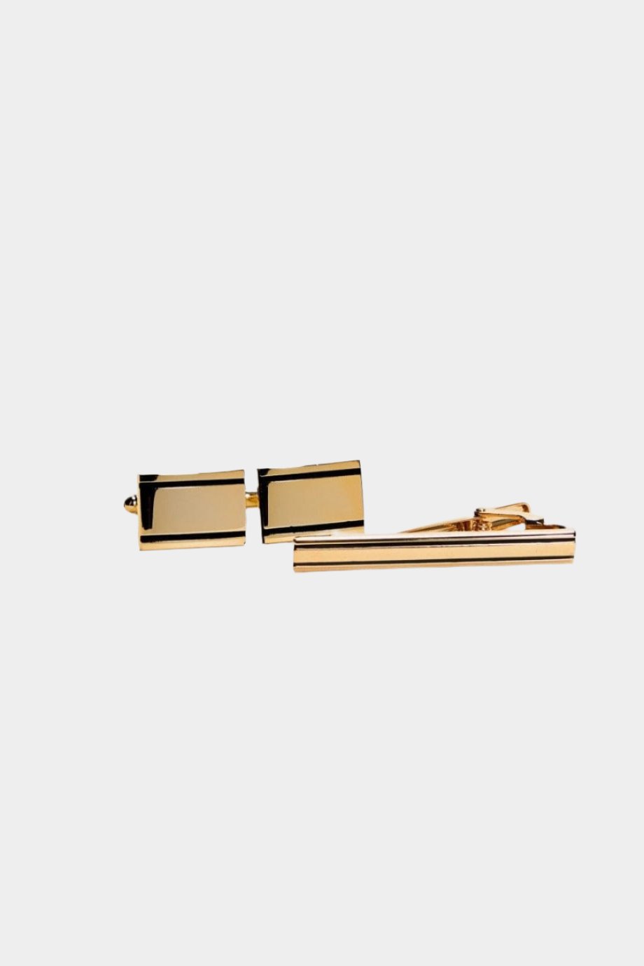 CAVANI GOLDEN SQUARE CUFFLINKS SET
