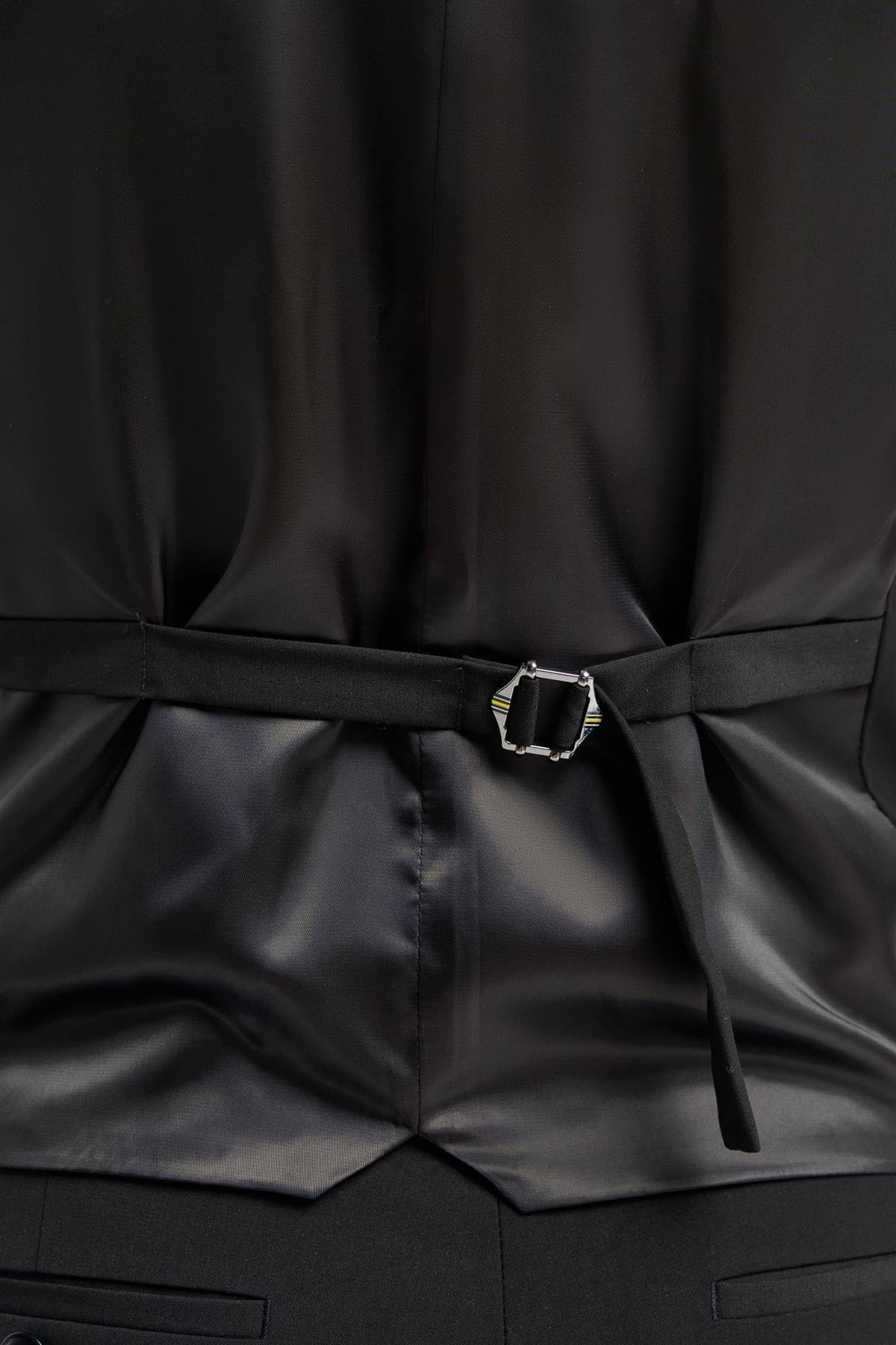 Cavani Malibu Black Waistcoat