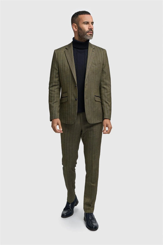 Cavani Damon Sage Tweed Blazer