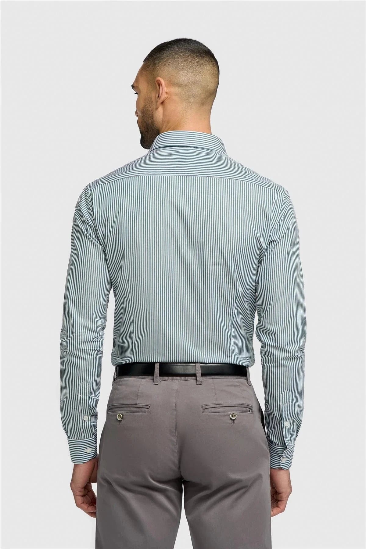 CAVANI ARGIRO GREEN STRIPE SHIRT