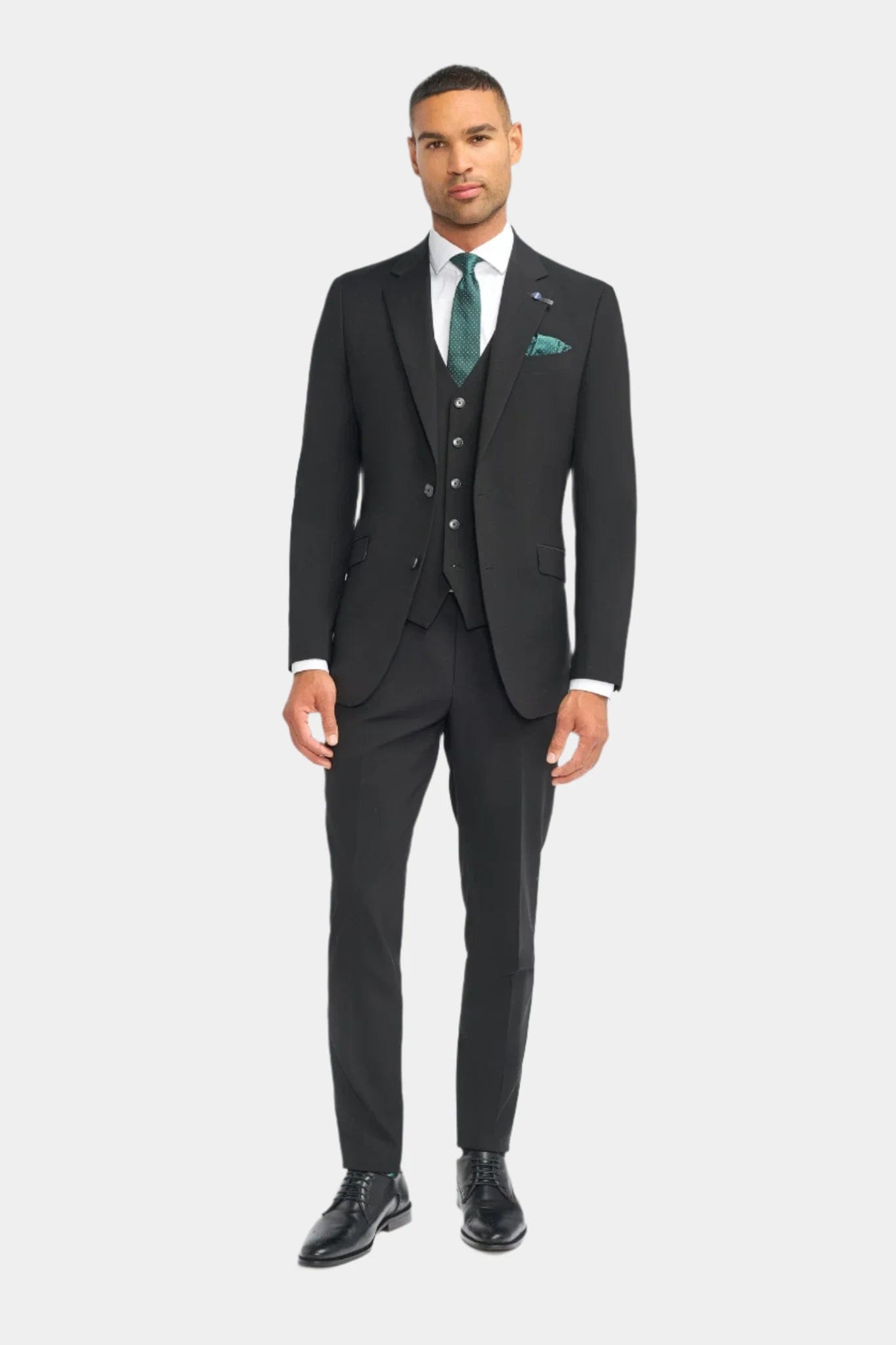 Cavani Malibu Black 3-Piece Suit