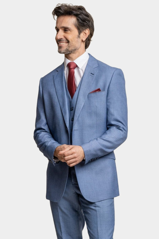 Cavani Blue Jay Sky Blue 3-Piece Suit