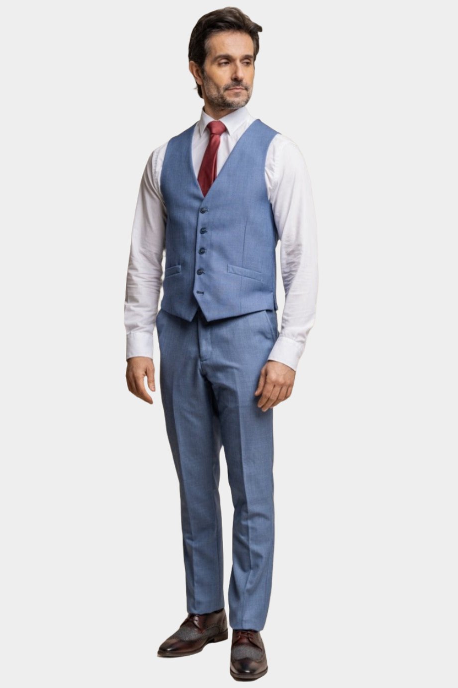 CAVANI BLUE JAY LIGHT BLUE 3-PIECE SUIT
