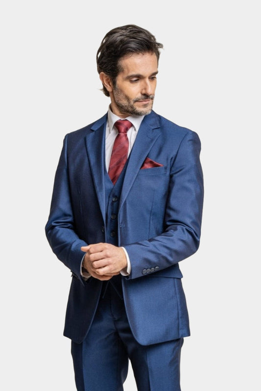 Cavani Ford Blue 3-Piece Suit