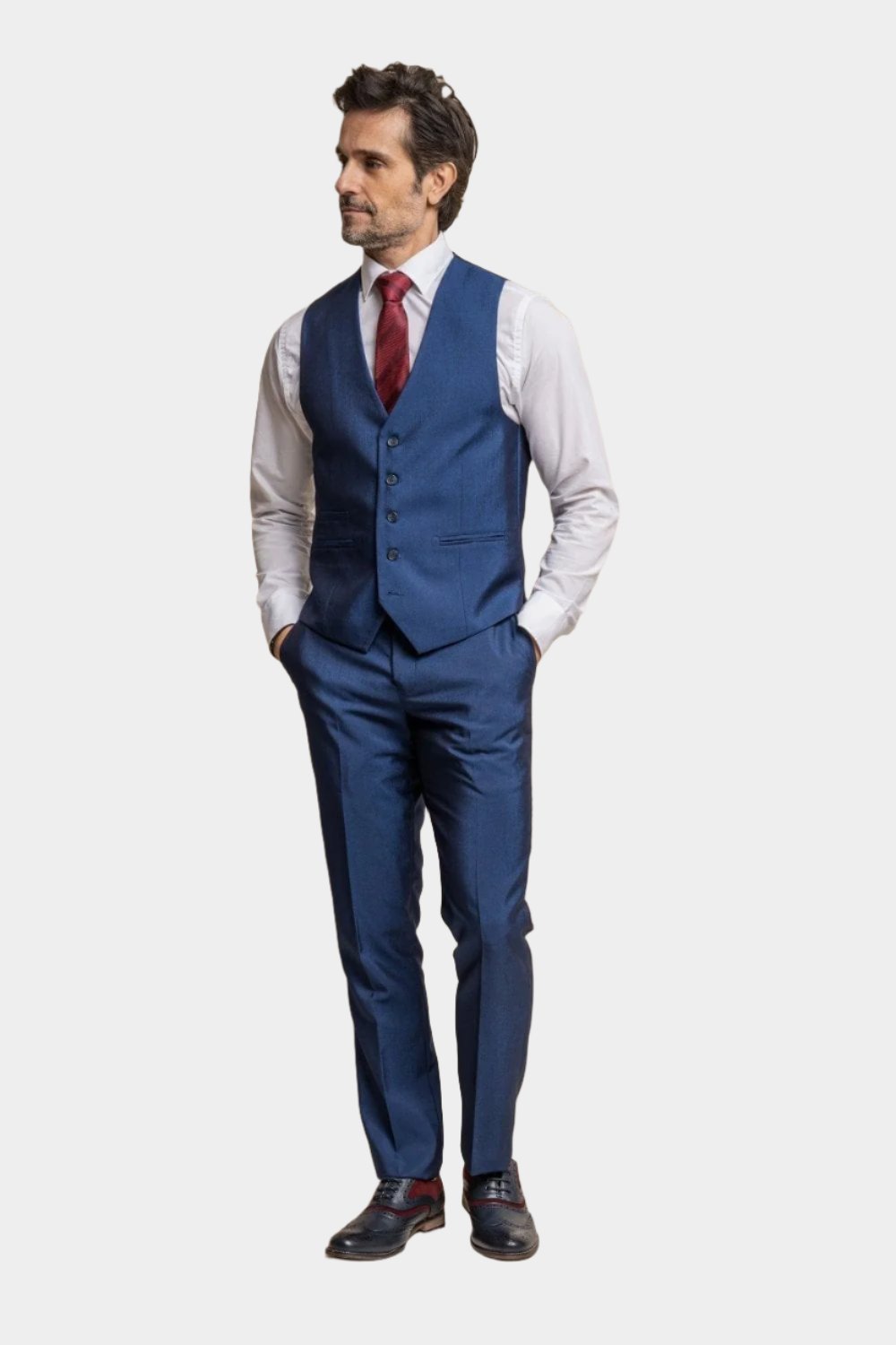 Cavani Ford Blue 3-Piece Suit