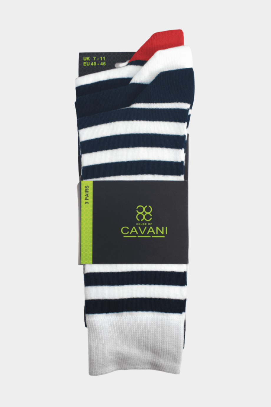 CAVANI STUXXI 3-PACK STRIPE SOCKS