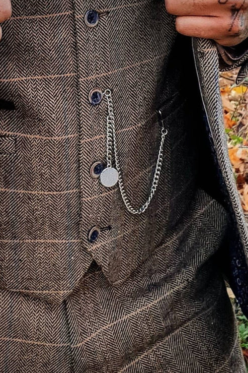 How to fit a waistcoat chain?