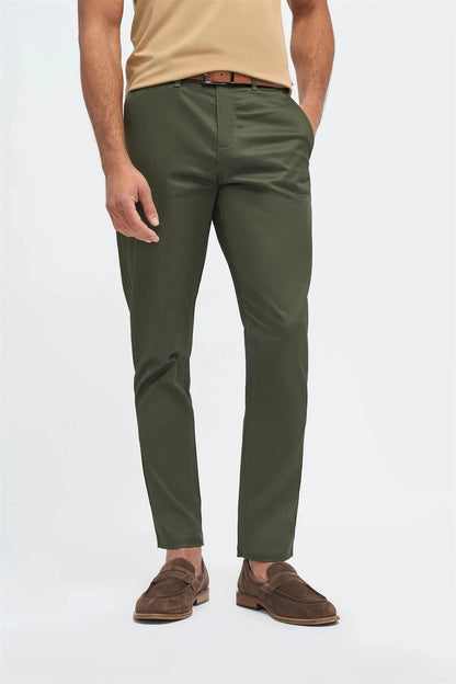 CAVANI DAKOTA OLIVE SLIM CHINOS