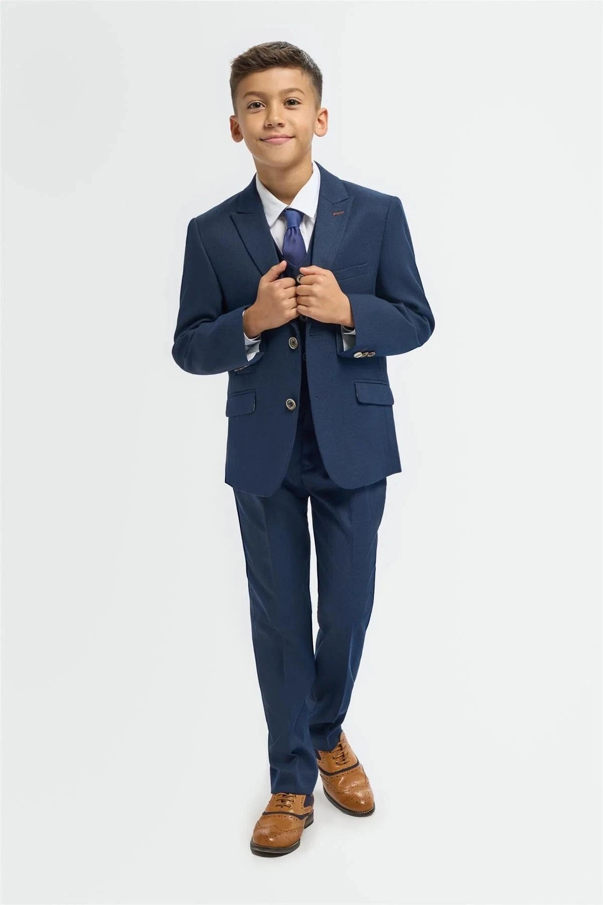 BOYS TROPEZ NAVY 3 PIECE SUIT