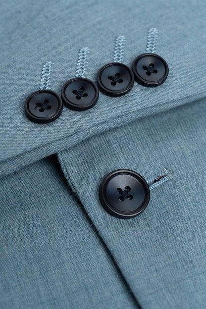 Cavani James Marine Super 130s Wool Three Piece Suit