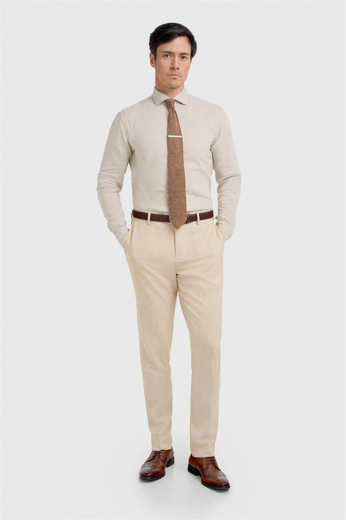 Cavani Malibu Beige Trousers