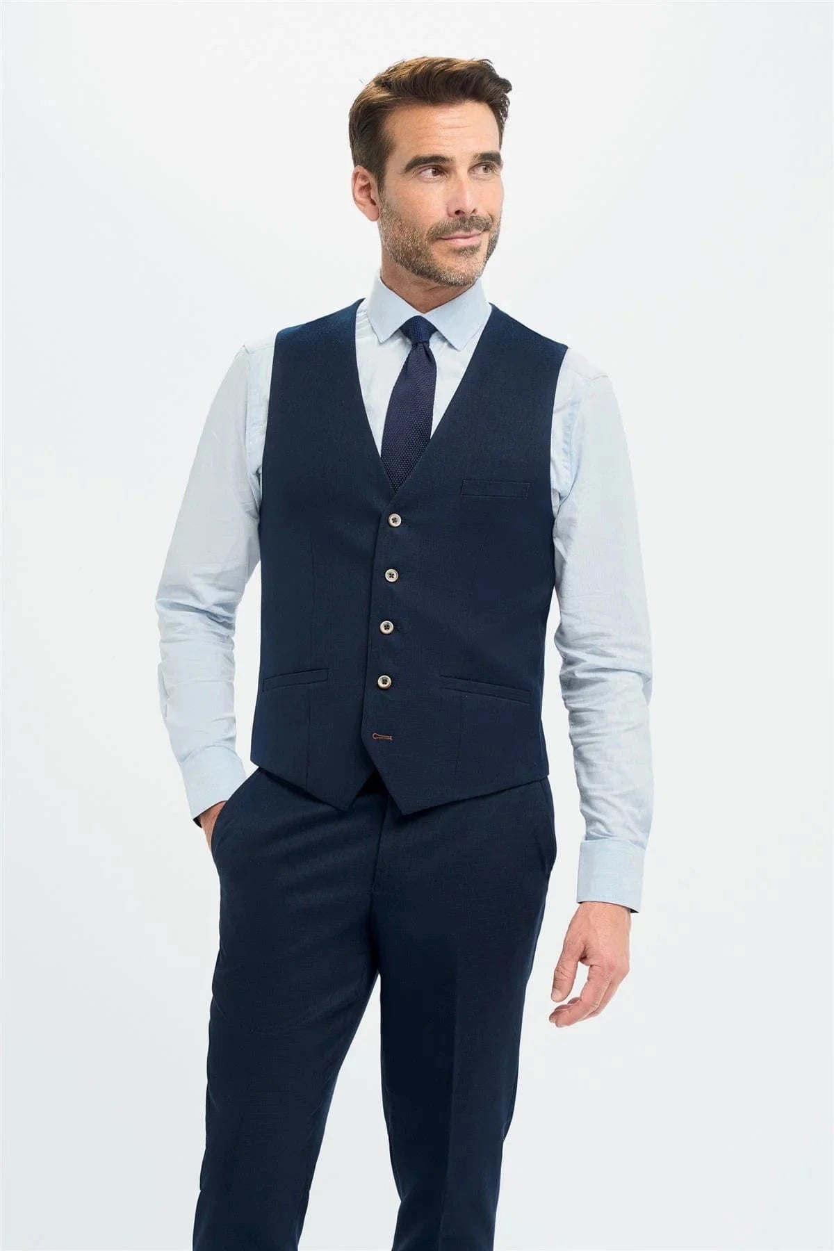 CAVANI TROPAZ NAVY 3 PIECE SUIT