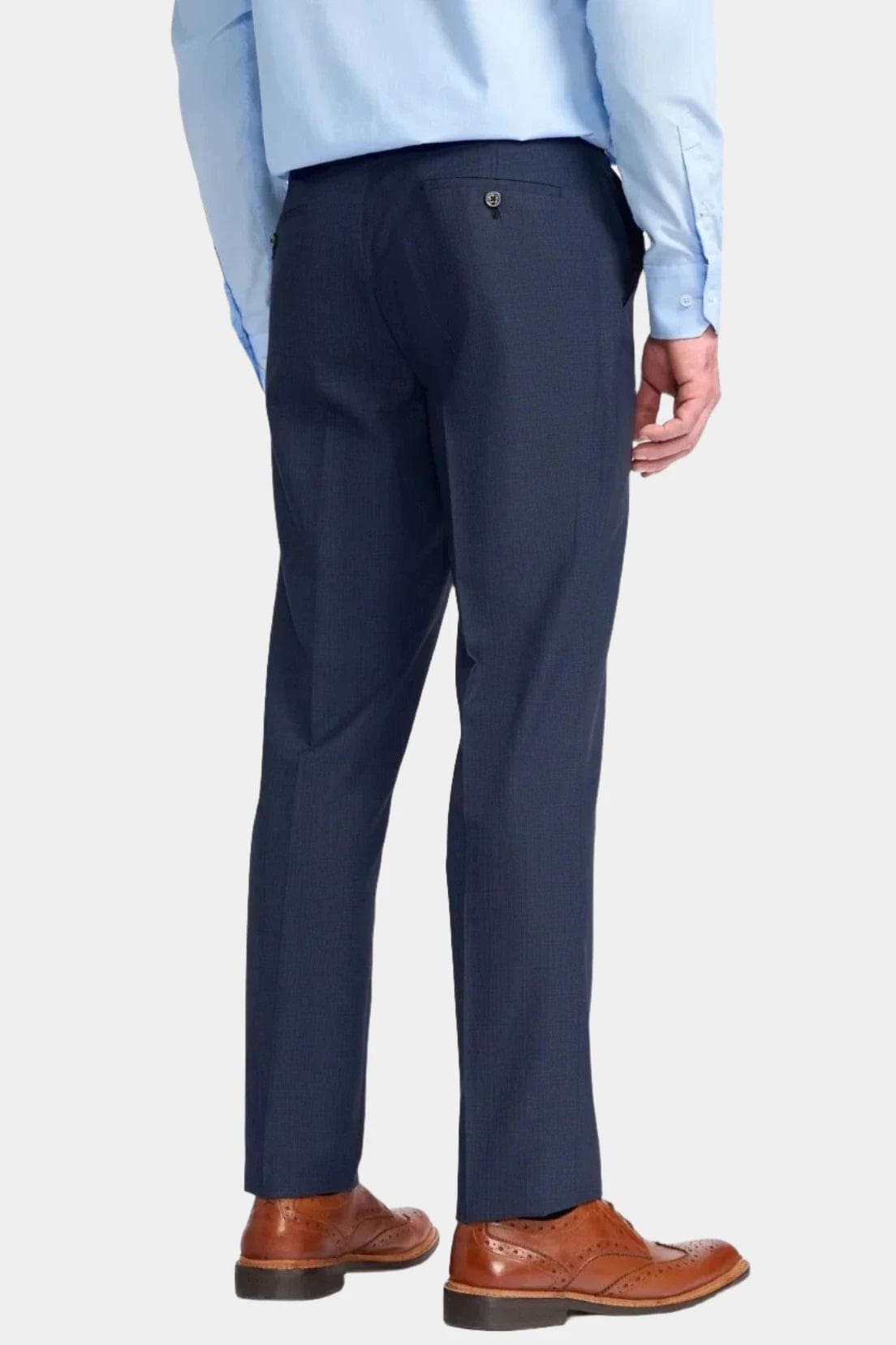 SEEBA NAVY SLIM FIT TROUSERS