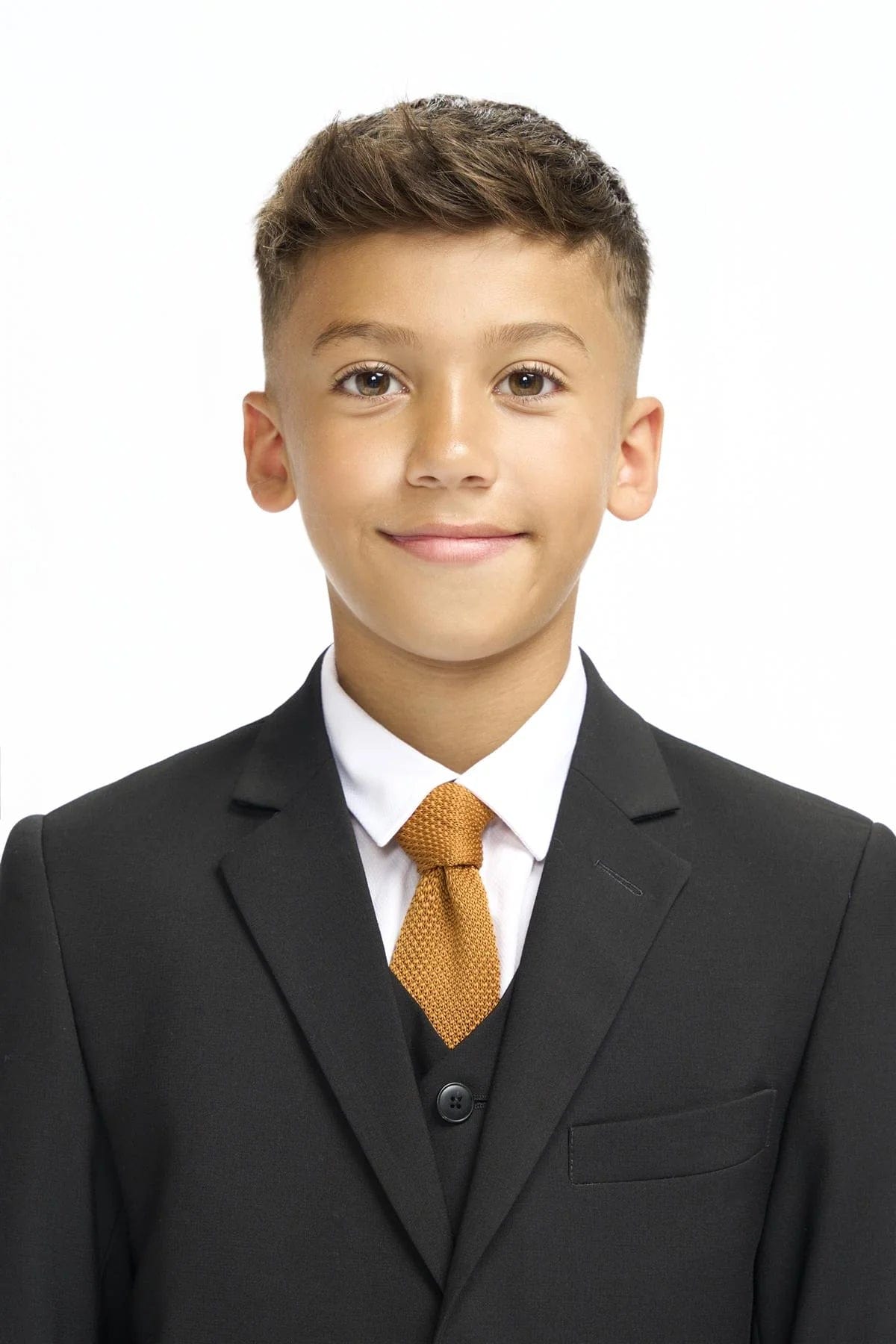 BOYS MALIBU BLACK 3-PIECE SUIT