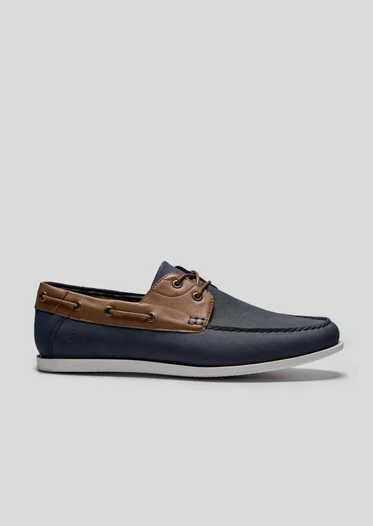 ANDROS NAVY BOAT SHOES