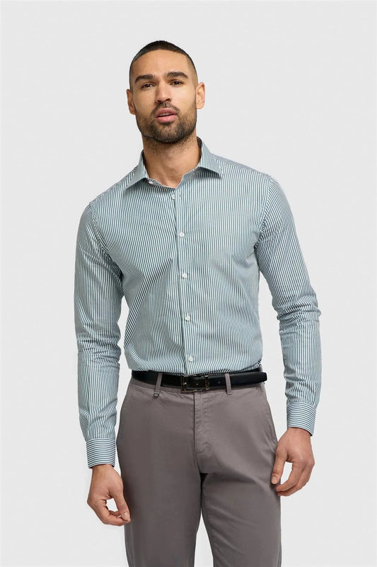 CAVANI ARGIRO GREEN STRIPE SHIRT