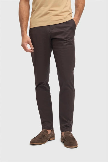 CAVANI DAKOTA CHOCOLATE SLIM CHINOS