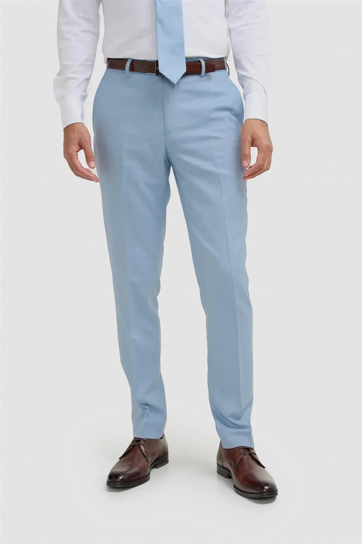 Cavani Malibu Sky Melange Three Piece Suit